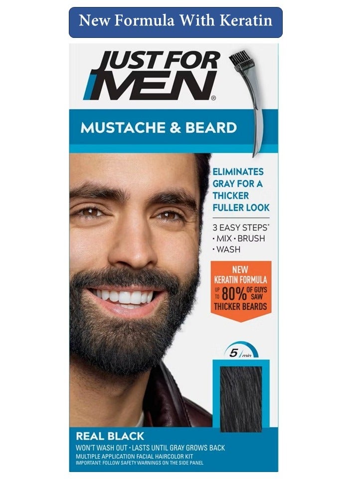 جست فور من صبغة اللحية والشارب من جَسَّتْ فور مَنِ  - أسود - Image 1